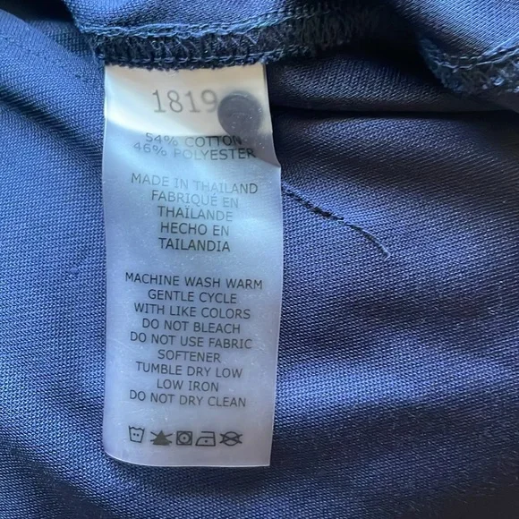 Jofit Classic navy button down tunic Top small - Picture 5 of 6